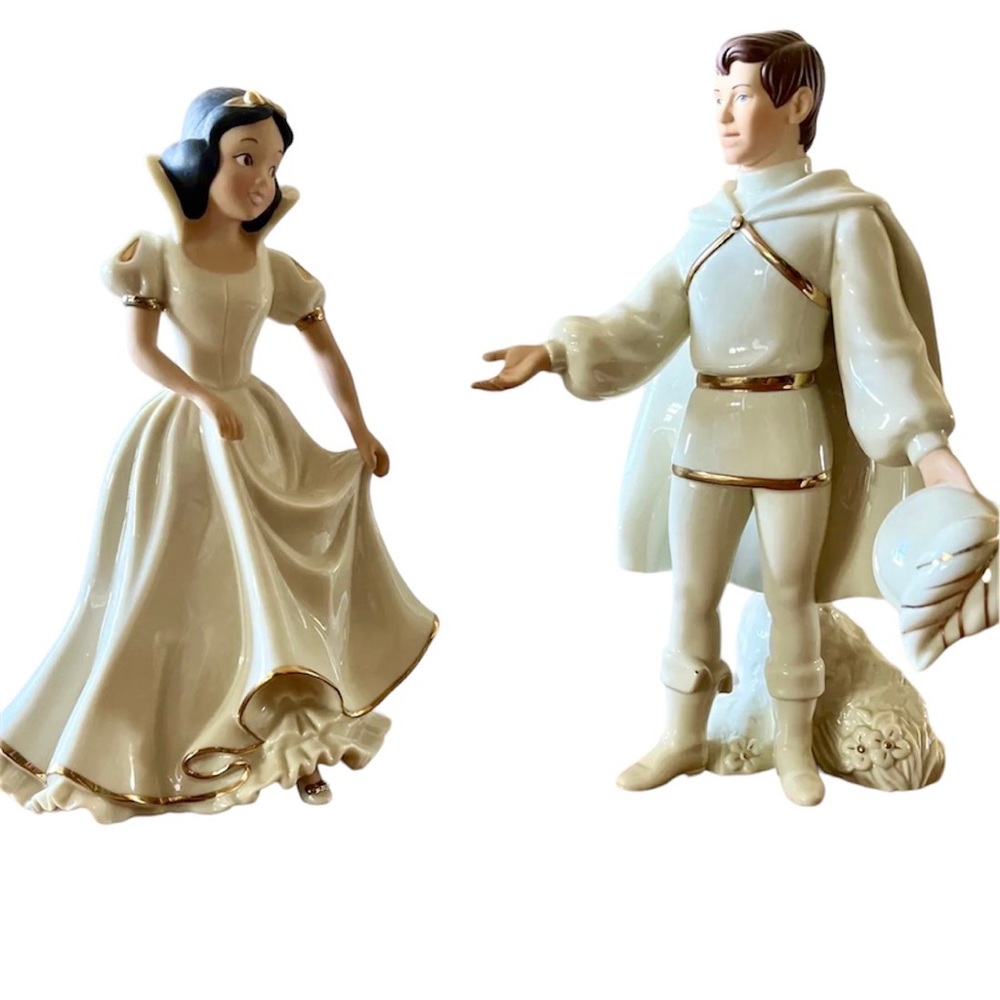 Snow White and Prince Charming Lenox figurines